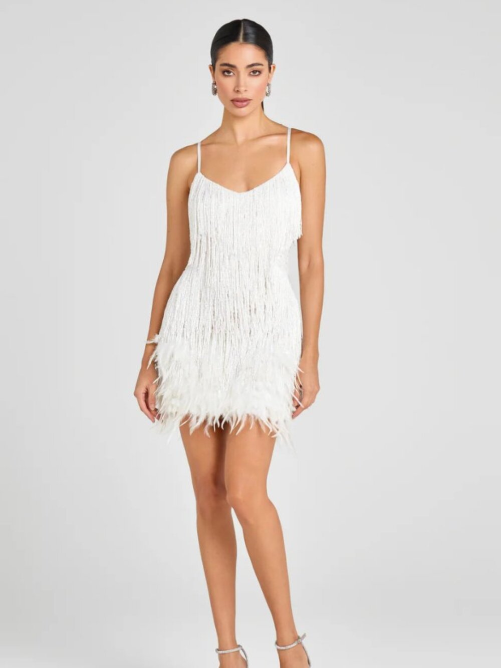 Nadine Merabi Lottie White Dress Size S/M